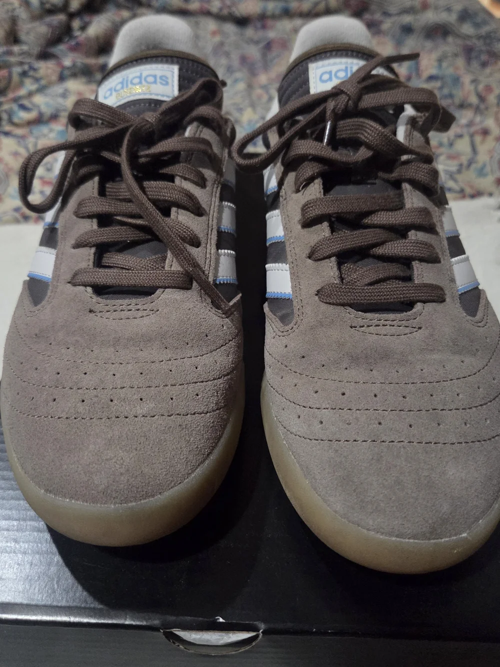 Adidas Womens Samba Brown Suede Sneakers with White Stripes